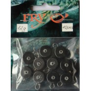 Вантаж вухатий рибальський, таблетка (ексцентрик) колір Silvereyes Black, 10шт в уп., вага 12г